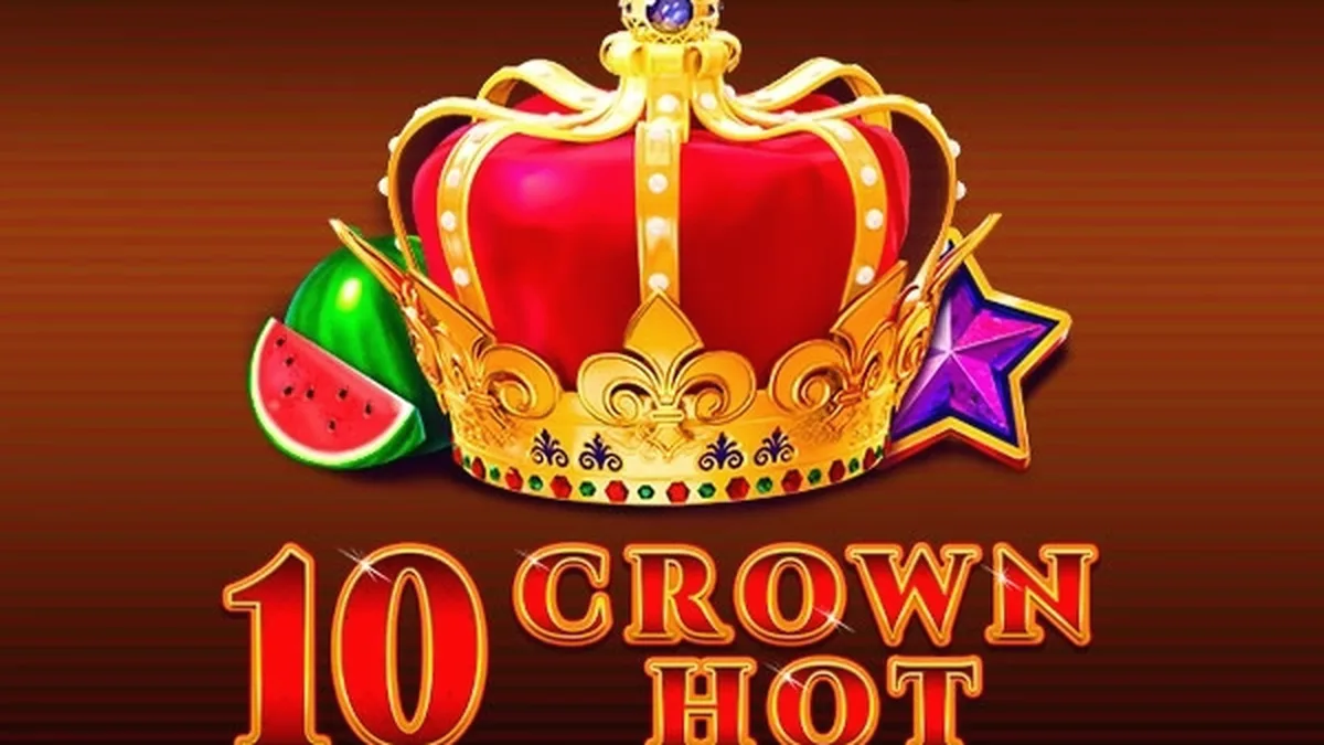 Tampilan antarmuka slot 10 Crown Hot dengan simbol buah klasik